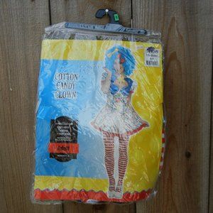 Cotton Candy Clown Costume Adult M